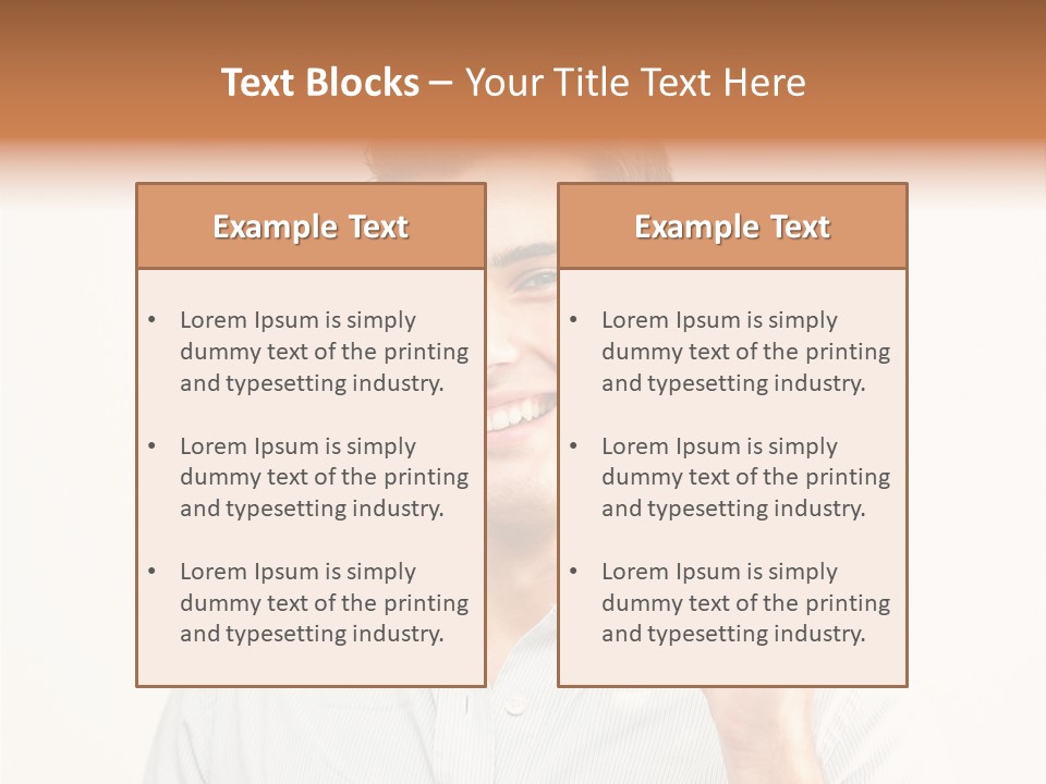 Showing Looking Handsome PowerPoint Template