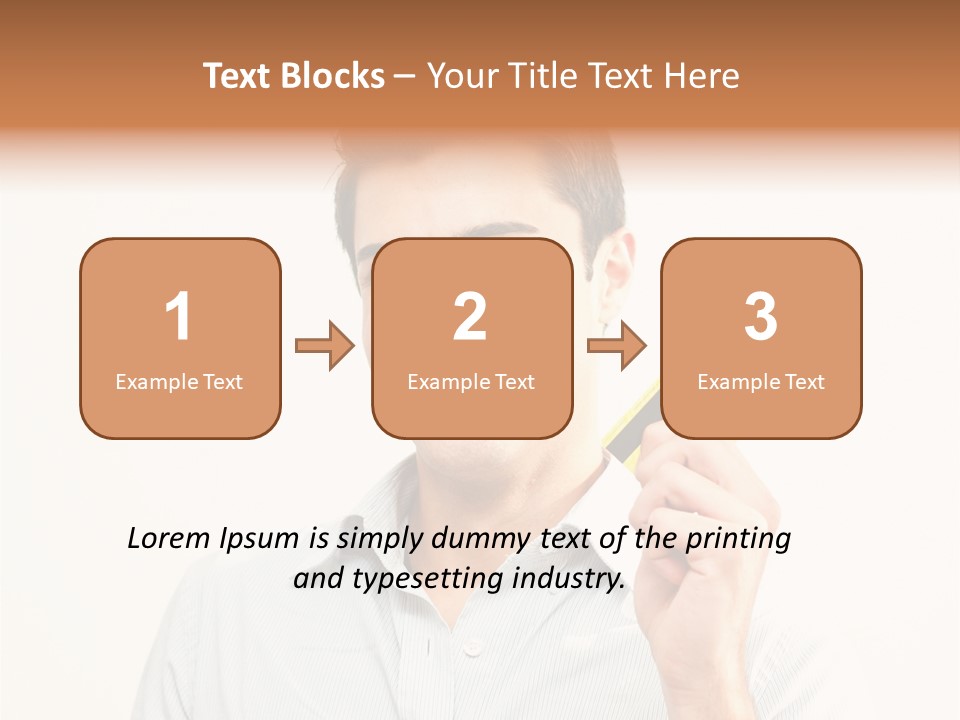 Showing Looking Handsome PowerPoint Template