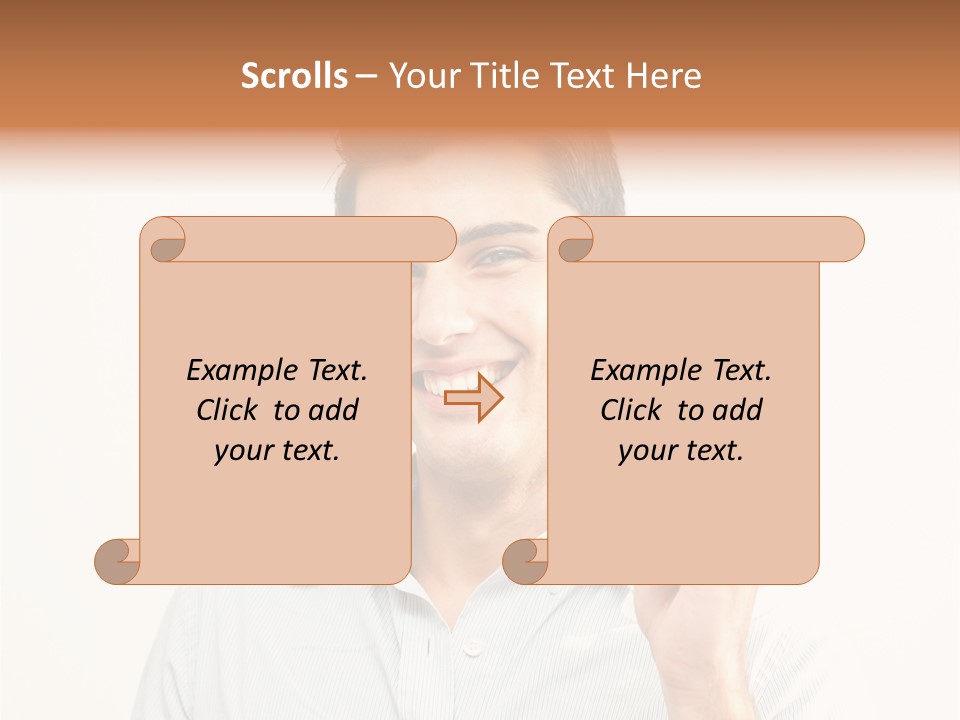 Showing Looking Handsome PowerPoint Template
