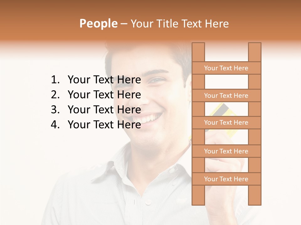 Showing Looking Handsome PowerPoint Template
