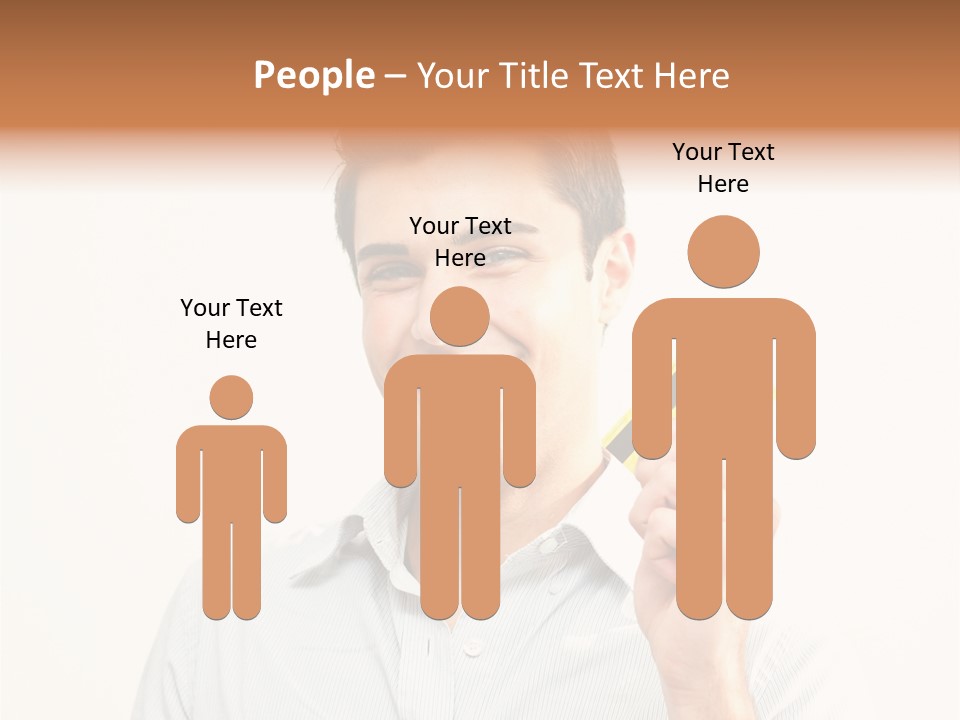 Showing Looking Handsome PowerPoint Template