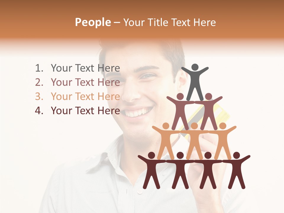 Showing Looking Handsome PowerPoint Template