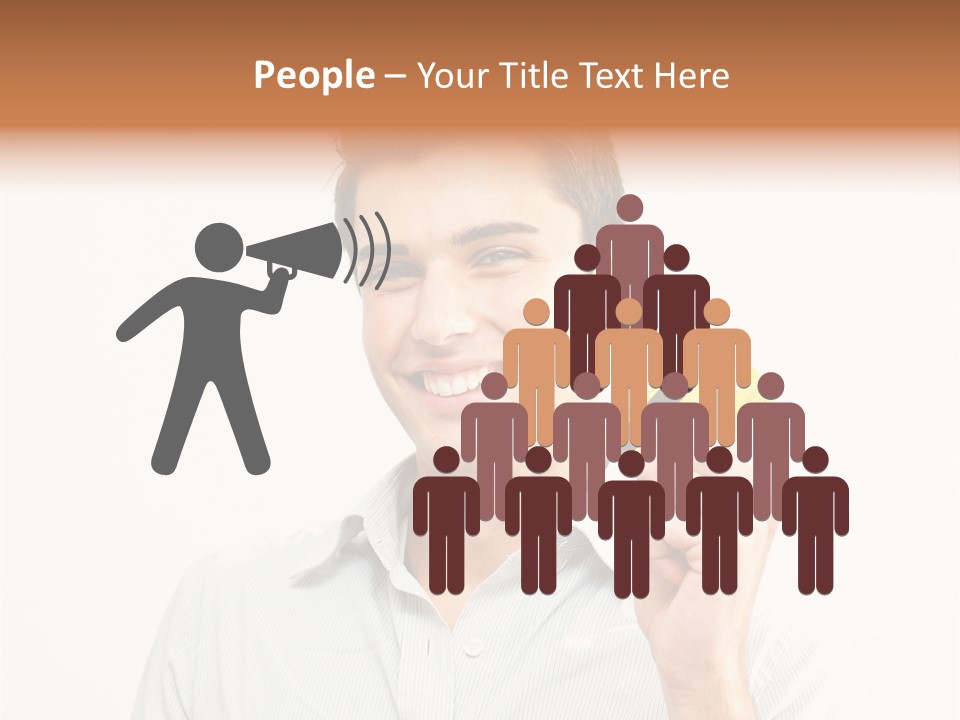 Showing Looking Handsome PowerPoint Template