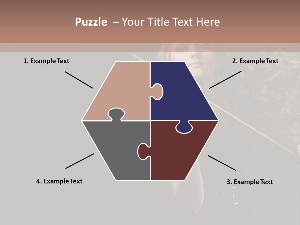 Viola Girl Musical PowerPoint Template