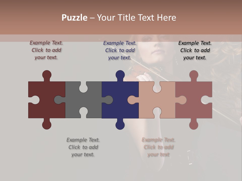 Viola Girl Musical PowerPoint Template