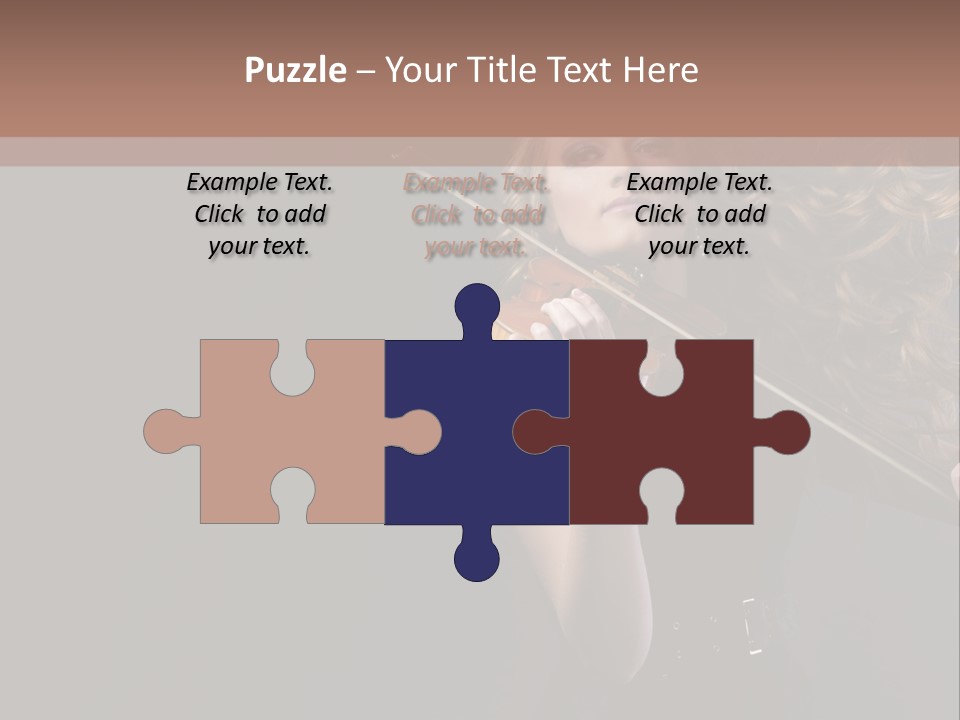 Viola Girl Musical PowerPoint Template