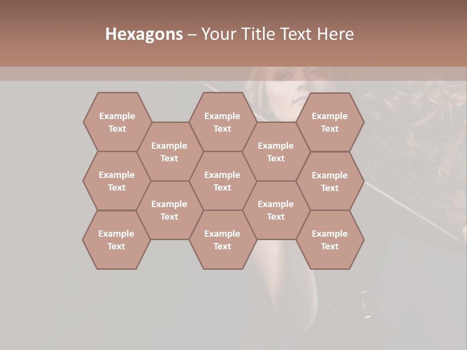 Viola Girl Musical PowerPoint Template