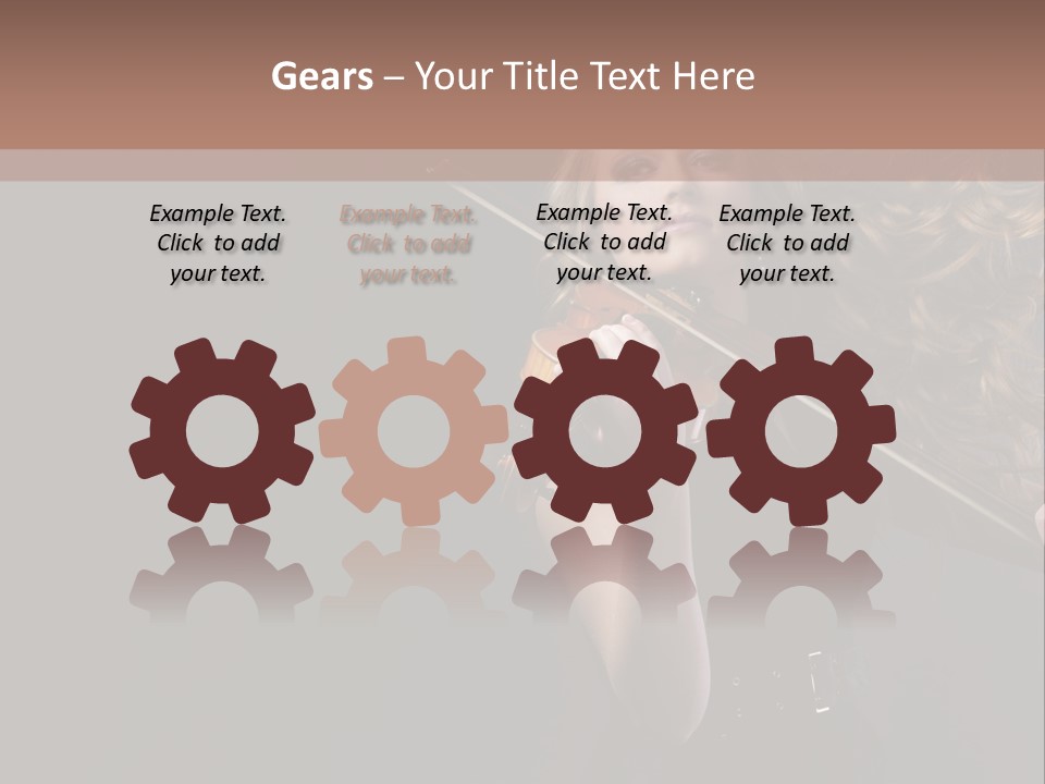 Viola Girl Musical PowerPoint Template