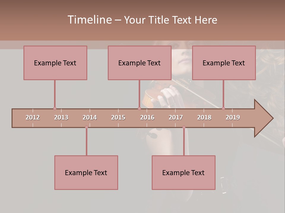 Viola Girl Musical PowerPoint Template