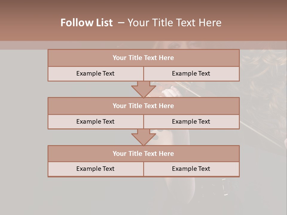Viola Girl Musical PowerPoint Template