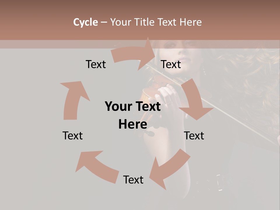 Viola Girl Musical PowerPoint Template
