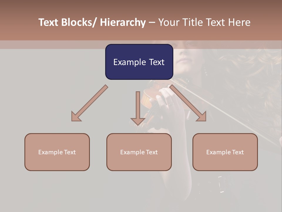 Viola Girl Musical PowerPoint Template