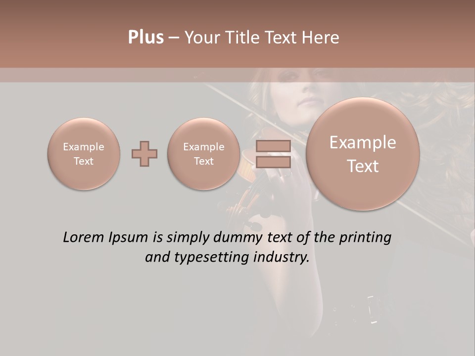 Viola Girl Musical PowerPoint Template