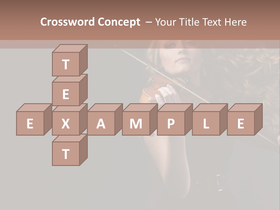 Viola Girl Musical PowerPoint Template