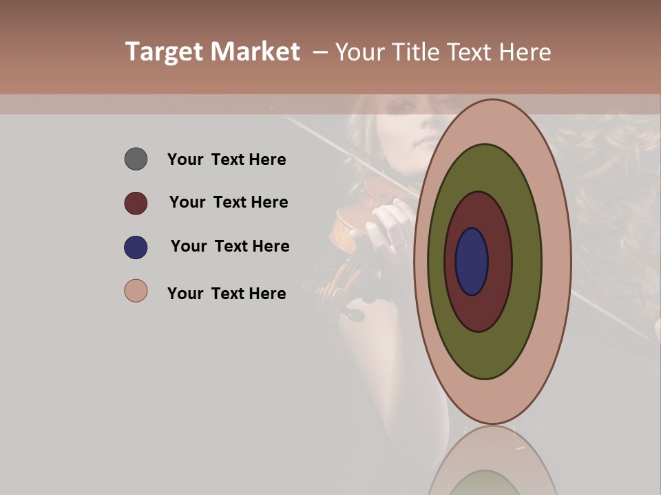 Viola Girl Musical PowerPoint Template