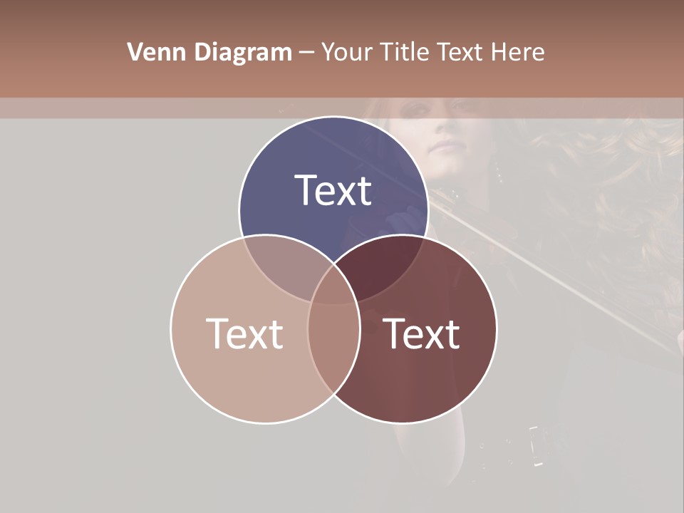 Viola Girl Musical PowerPoint Template