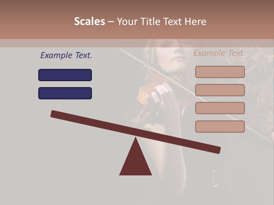 Viola Girl Musical PowerPoint Template