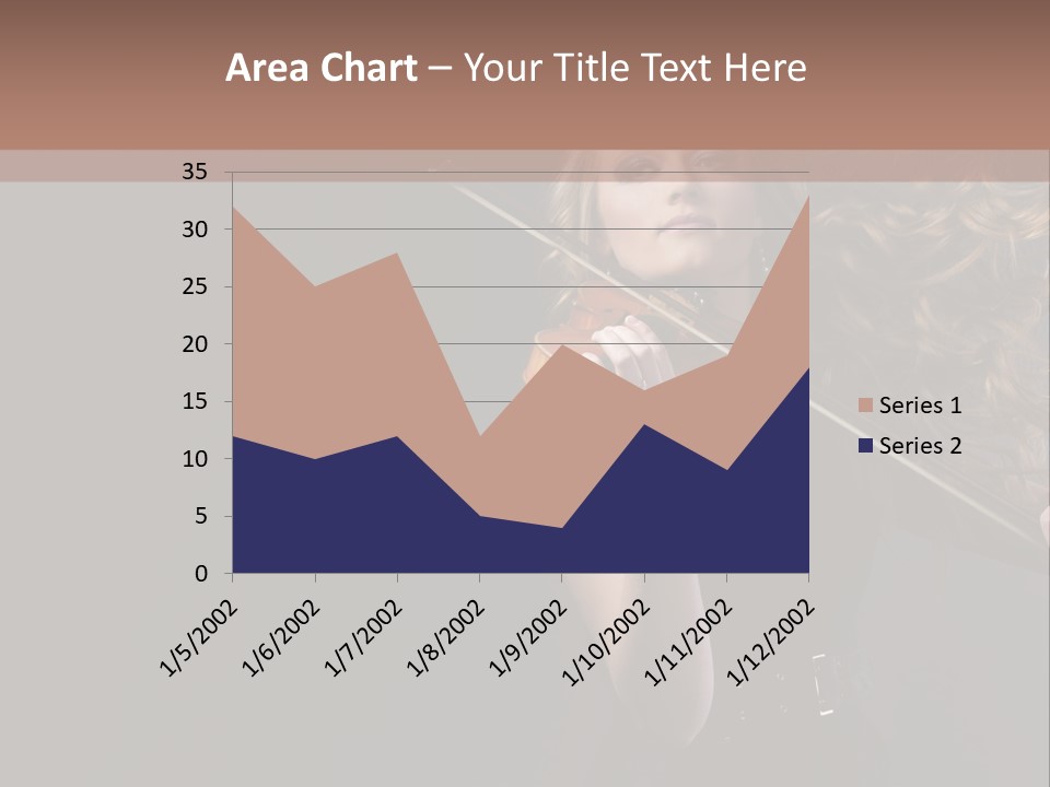 Viola Girl Musical PowerPoint Template