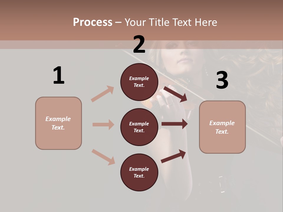 Viola Girl Musical PowerPoint Template