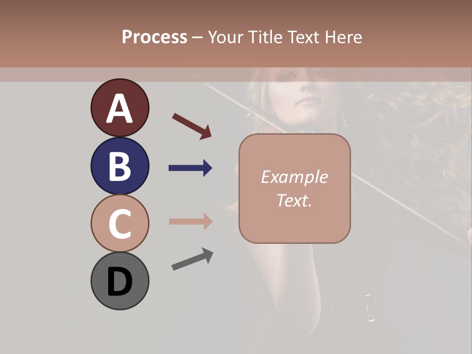 Viola Girl Musical PowerPoint Template