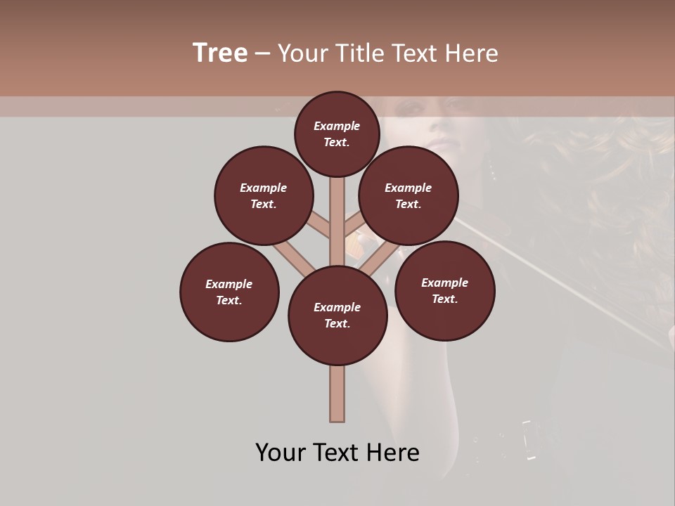 Viola Girl Musical PowerPoint Template