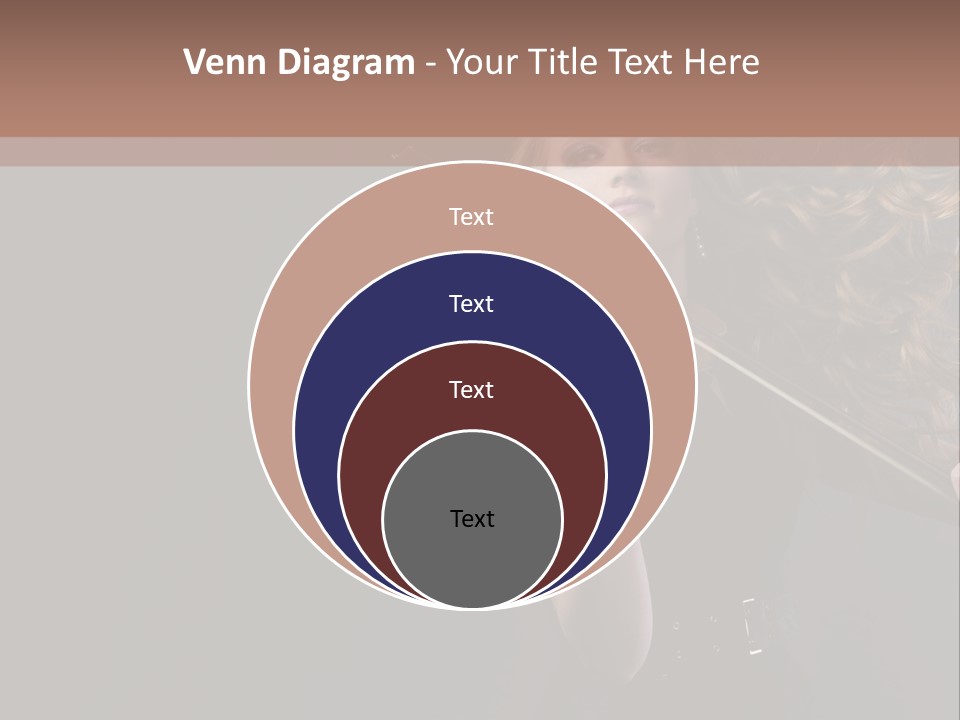 Viola Girl Musical PowerPoint Template