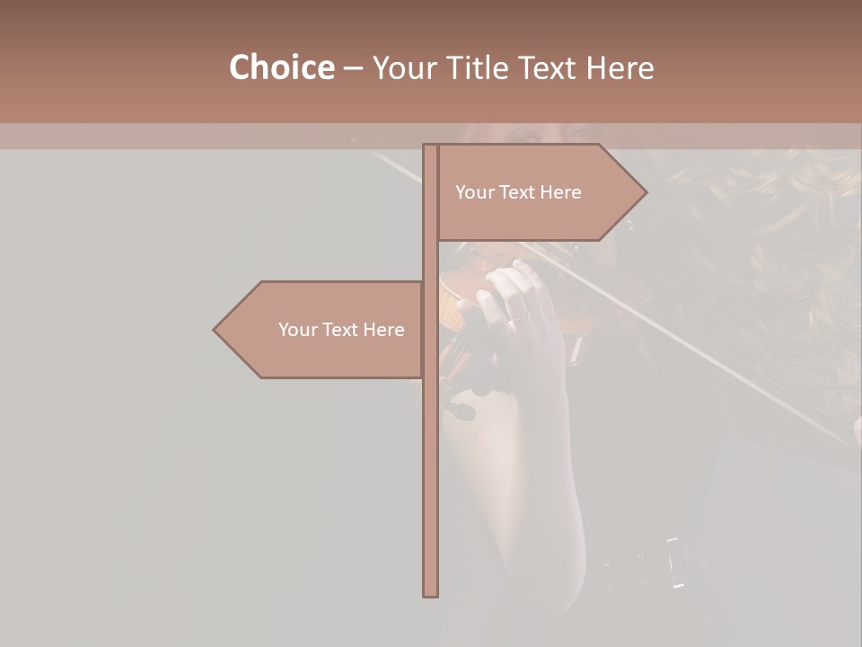 Viola Girl Musical PowerPoint Template