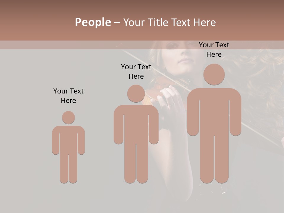 Viola Girl Musical PowerPoint Template