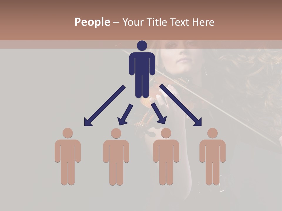 Viola Girl Musical PowerPoint Template