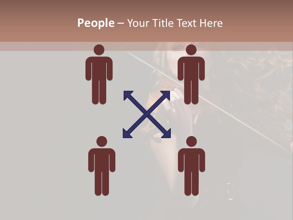 Viola Girl Musical PowerPoint Template