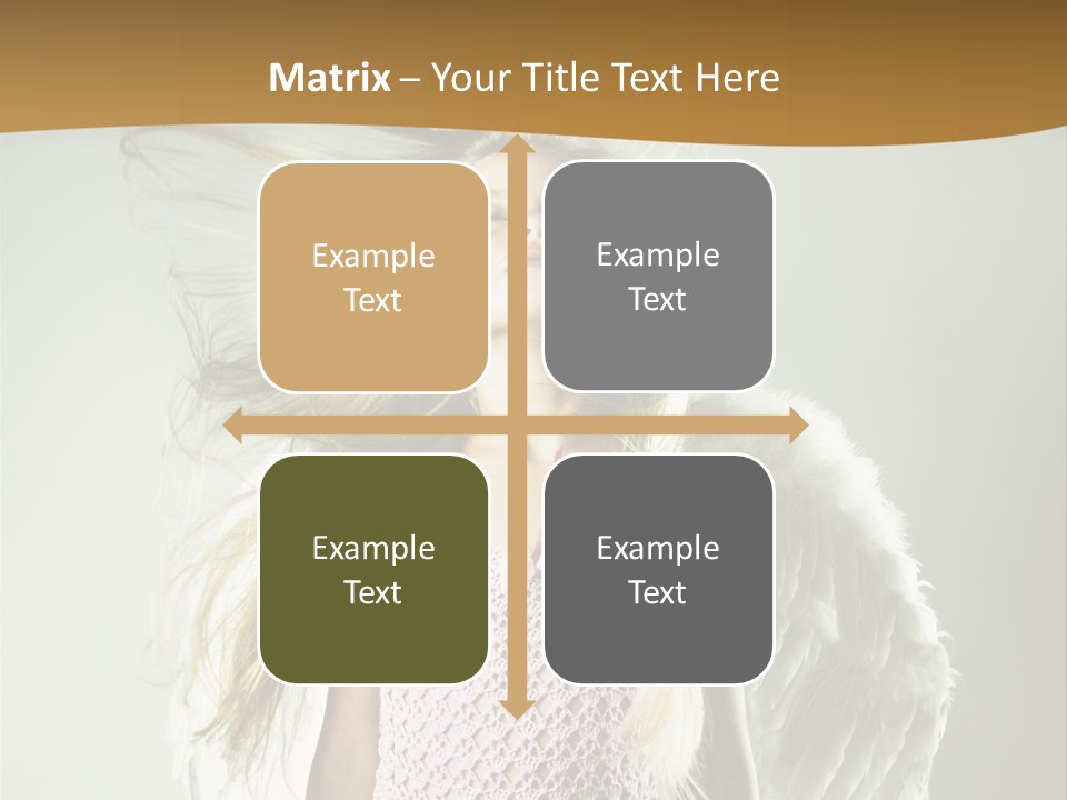 Close Up Blond Little PowerPoint Template