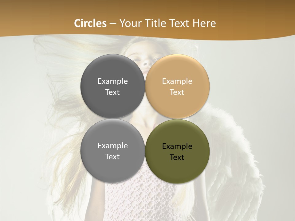 Close Up Blond Little PowerPoint Template