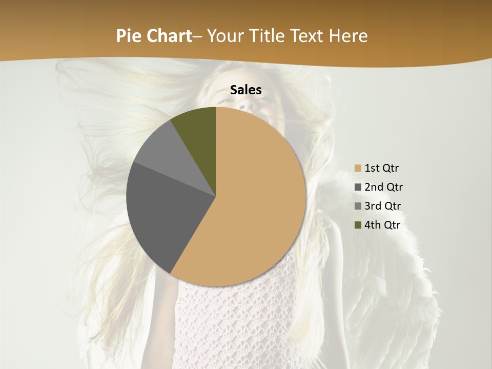 Close Up Blond Little PowerPoint Template