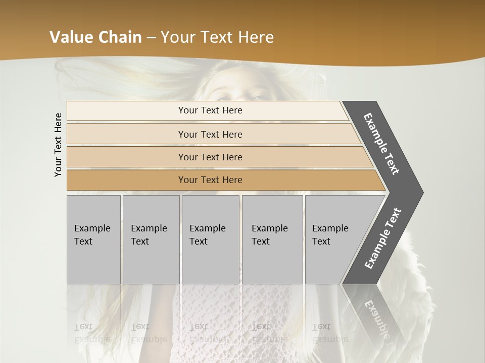 Close Up Blond Little PowerPoint Template