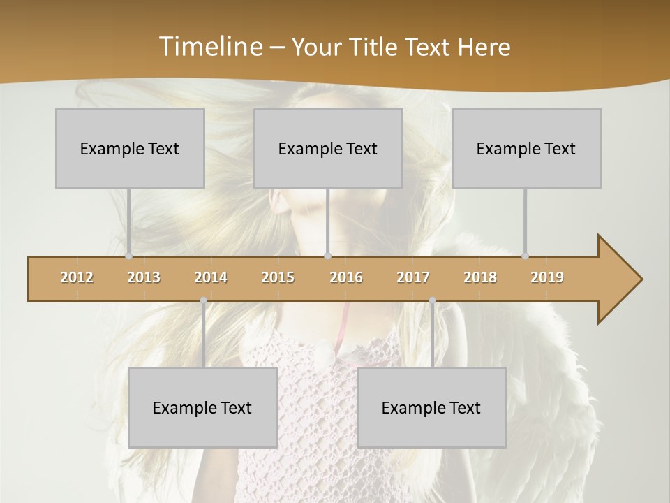 Close Up Blond Little PowerPoint Template