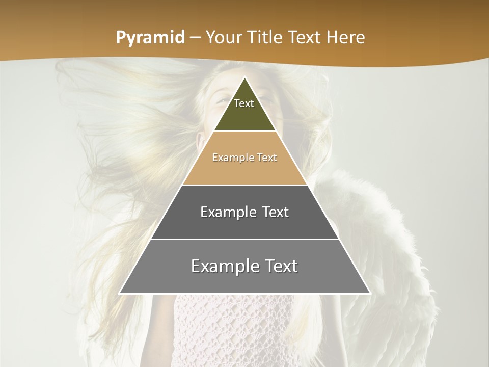 Close Up Blond Little PowerPoint Template