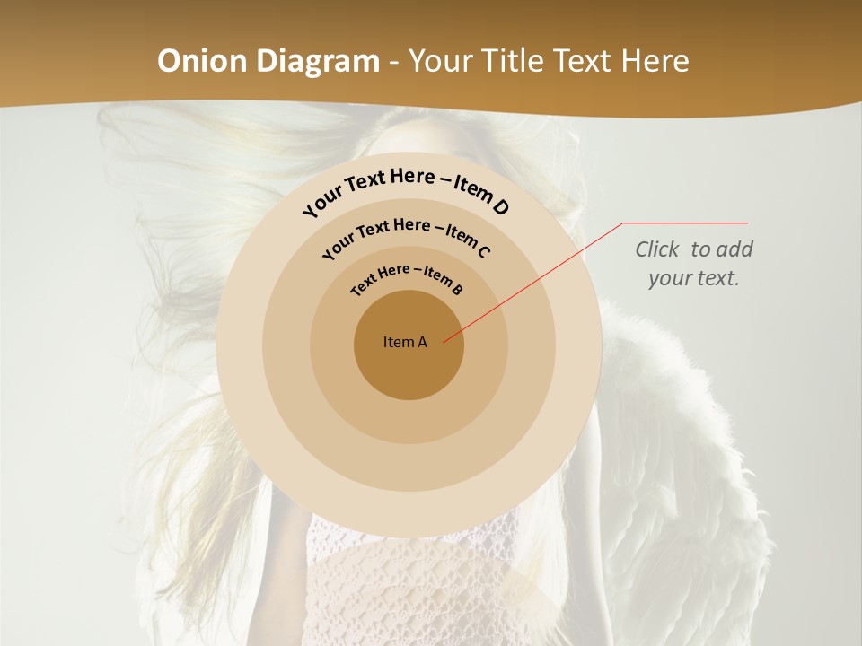 Close Up Blond Little PowerPoint Template