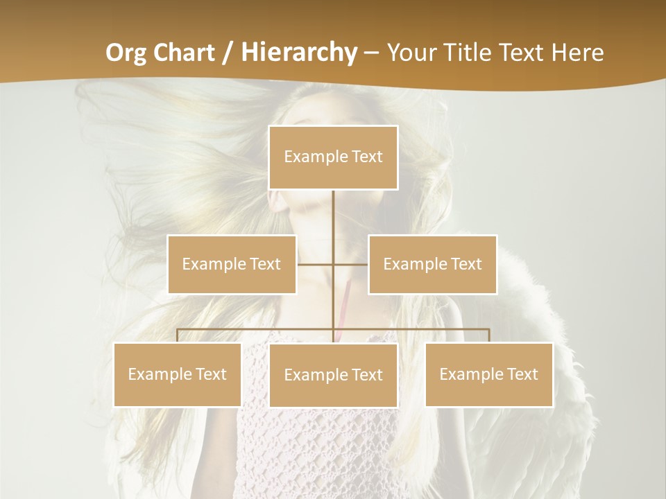 Close Up Blond Little PowerPoint Template