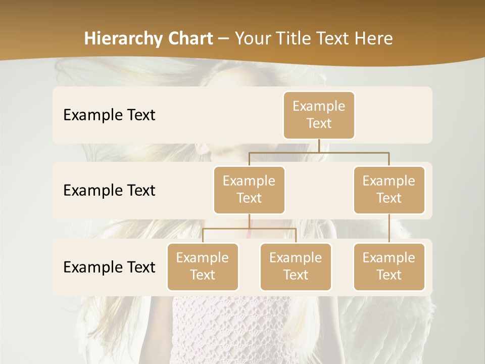 Close Up Blond Little PowerPoint Template