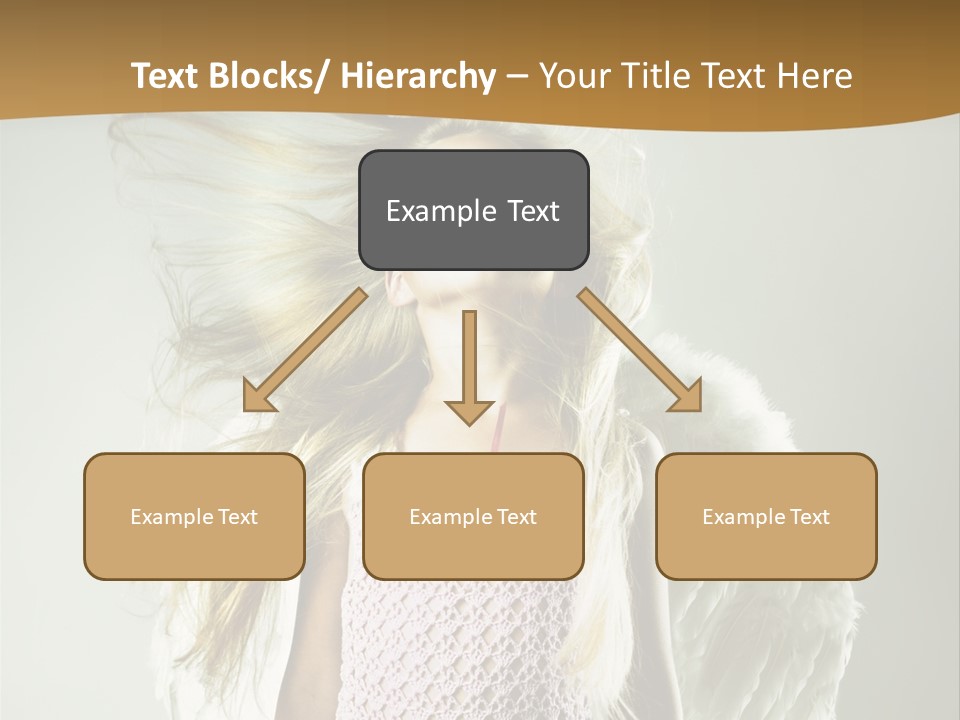 Close Up Blond Little PowerPoint Template