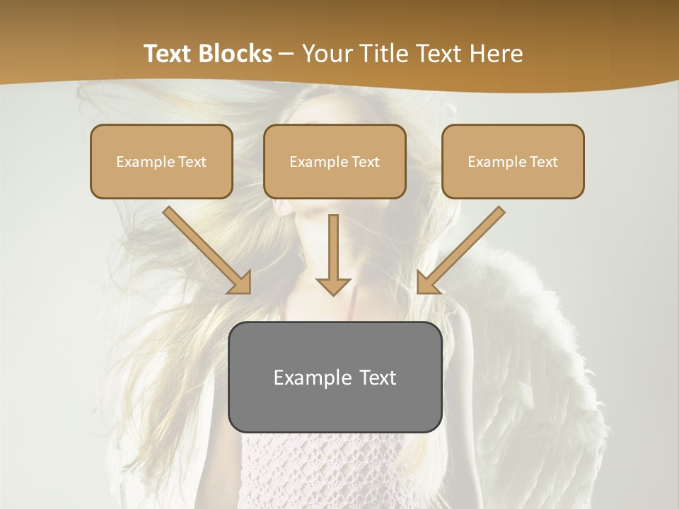 Close Up Blond Little PowerPoint Template