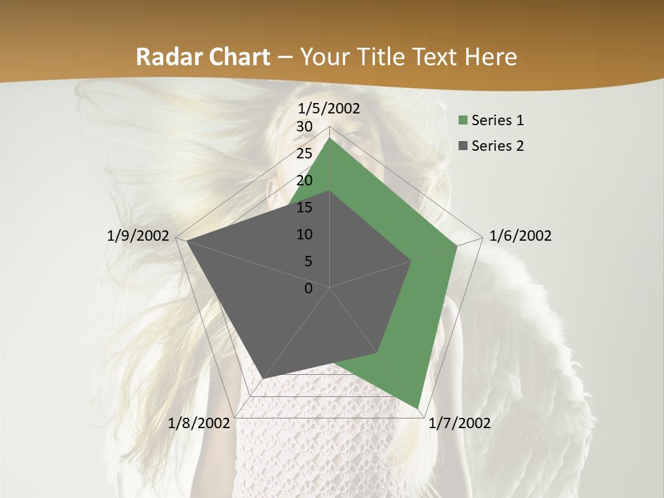 Close Up Blond Little PowerPoint Template