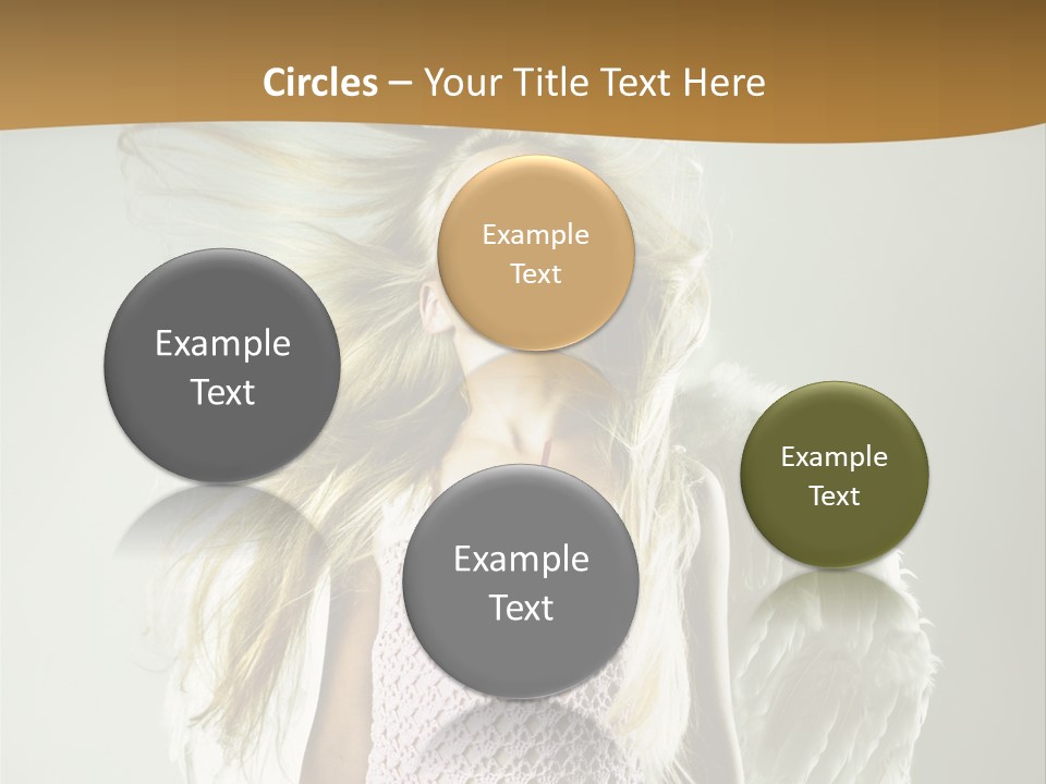 Close Up Blond Little PowerPoint Template