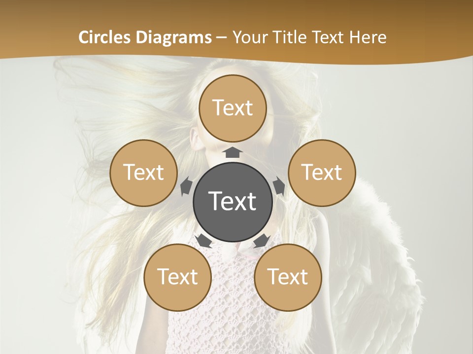 Close Up Blond Little PowerPoint Template