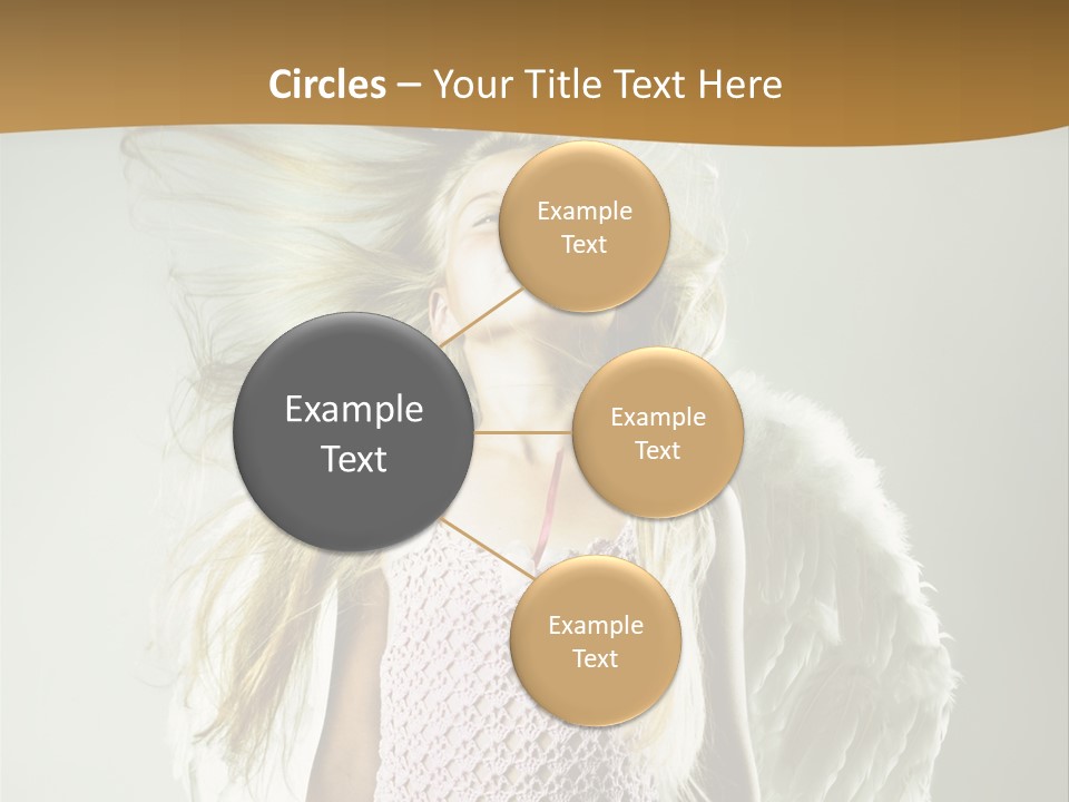 Close Up Blond Little PowerPoint Template