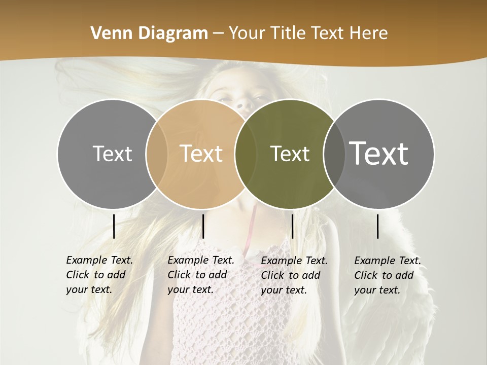 Close Up Blond Little PowerPoint Template
