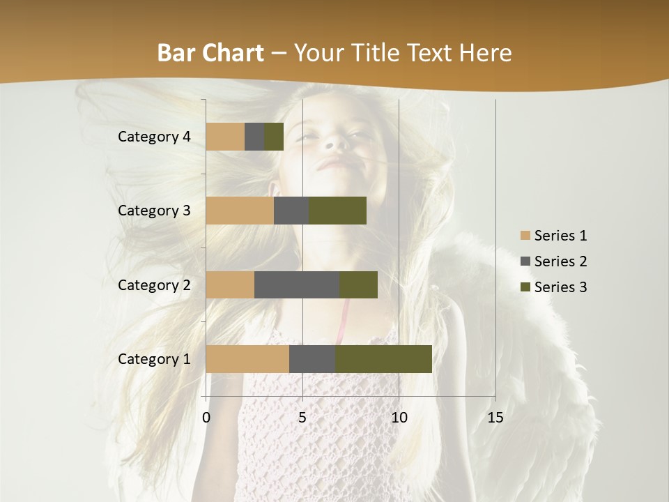 Close Up Blond Little PowerPoint Template