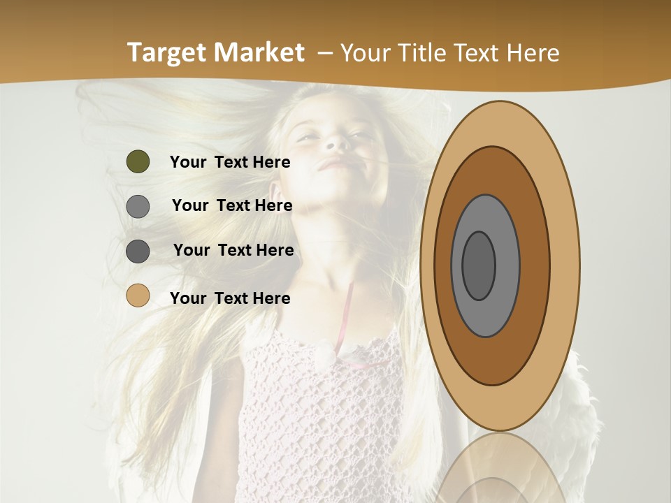 Close Up Blond Little PowerPoint Template