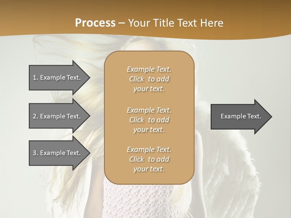 Close Up Blond Little PowerPoint Template