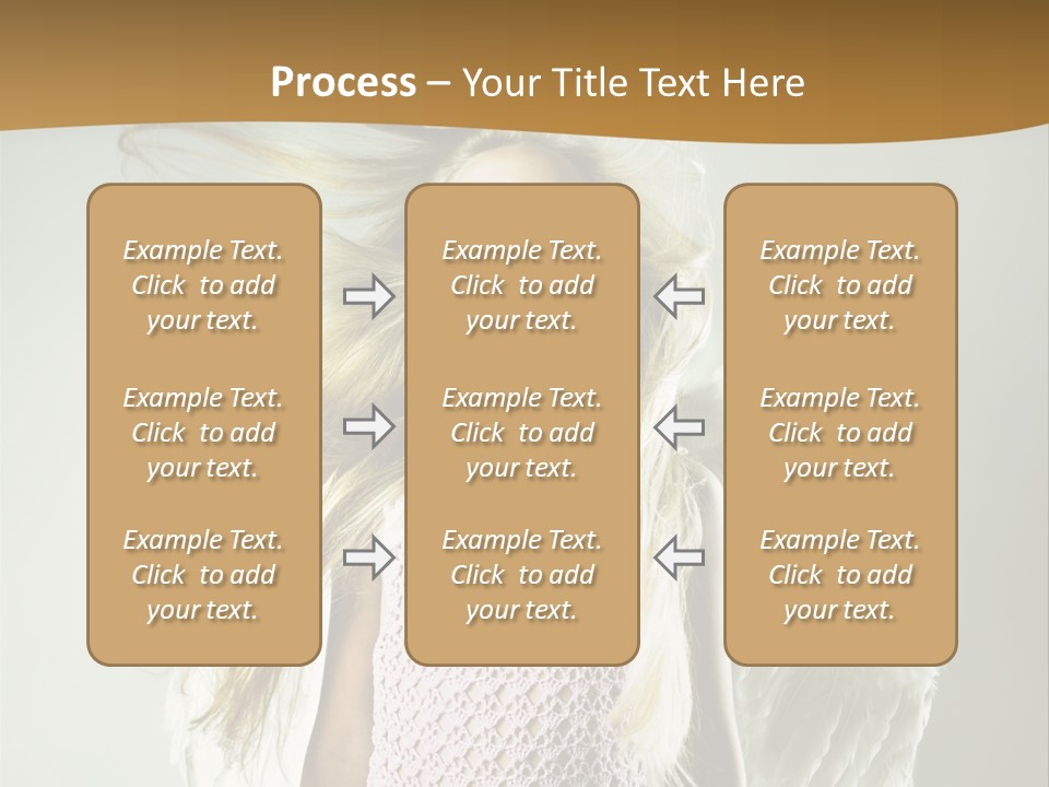 Close Up Blond Little PowerPoint Template